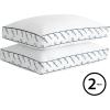 Dearfoams King Size 3″ Gusset Bed Pillows, White 2 Count