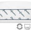 Dearfoams King Size 3″ Gusset Bed Pillows, White 2 Count