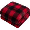 Dearfoams Microfiber 15 Pound Weighted Blanket, Navy, 60″x80″(Buffalo Plaid)