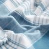 Dearfoams Super Soft 100% Cotton Comforter Set, Red Plaid, Full/Queen(Blue)