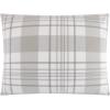 Dearfoams Super Soft 100% Cotton Comforter Set, Red Plaid, Full/Queen(Grey)