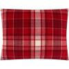 Dearfoams Super Soft 100% Cotton Comforter Set, Red Plaid, Full/Queen(Red)