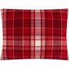 Dearfoams Super Soft 100% Cotton Comforter Set, Red Plaid, Full/Queen(Red)