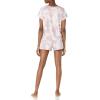 Dearfoams Women’s 2-piece Pajama Set, Soft & Comfortable Nightwear for Adults, Top & Bottom Duo(Peace Love Coffee)