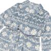 Dearfoams Womens Plush Bathrobe, Comfortable Lounge Wear for Adults(Grey Fair Isle Robe)