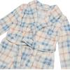 Dearfoams womens Plush Bathrobe, Comfortable Lounge Wear for Adults(Pastel Plaid Robe)