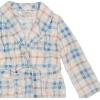 Dearfoams womens Plush Bathrobe, Comfortable Lounge Wear for Adults(Pastel Plaid Robe)