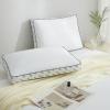 Dearfoams Bed Pillows – Standard/Queen Size – Set of 2 – Down Alternative Hotel Style Bed Pillow with 3″ Gusset for Back, Side and Stomach Sleepers