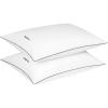 Dearfoams Bed Pillows,Set of 2 Standard/Queen Size, Luxurious 200 TC Cotton Down Alternative Bed Pillows,Supportive for Back, Side & Stomach Sleepers