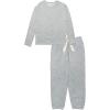 Dearfoams Women’s 2-piece Pajama Set, Soft & Comfortable Nightwear for Adults, Top & Bottom Duo(Heather Stars)