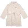 Dearfoams womens Plush Bathrobe, Comfortable Lounge Wear for Adults(Tan Slipper Heart)