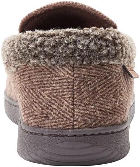 imageDearfoams Mens Brendan IndoorOutdoor Breathable Memory Foam Clog House Shoe with Wide Widths SlipperCoffee 3