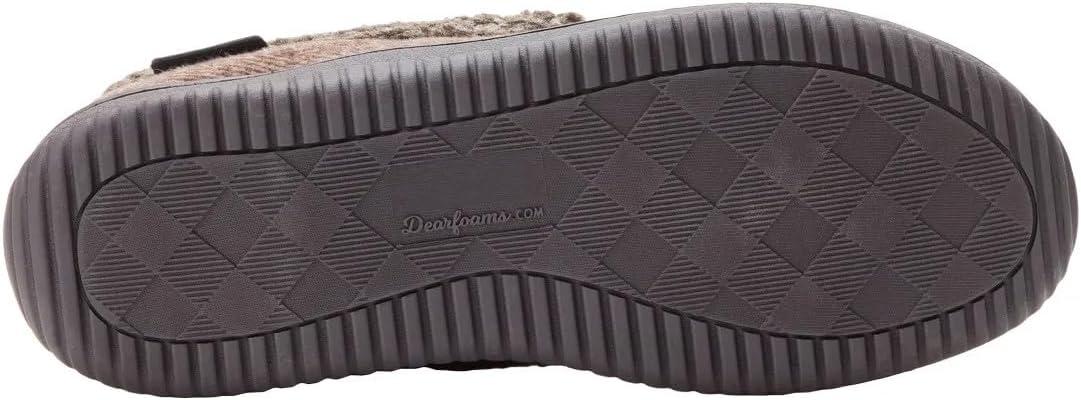 imageDearfoams Mens Brendan IndoorOutdoor Breathable Memory Foam Clog House Shoe with Wide Widths SlipperCoffee 3