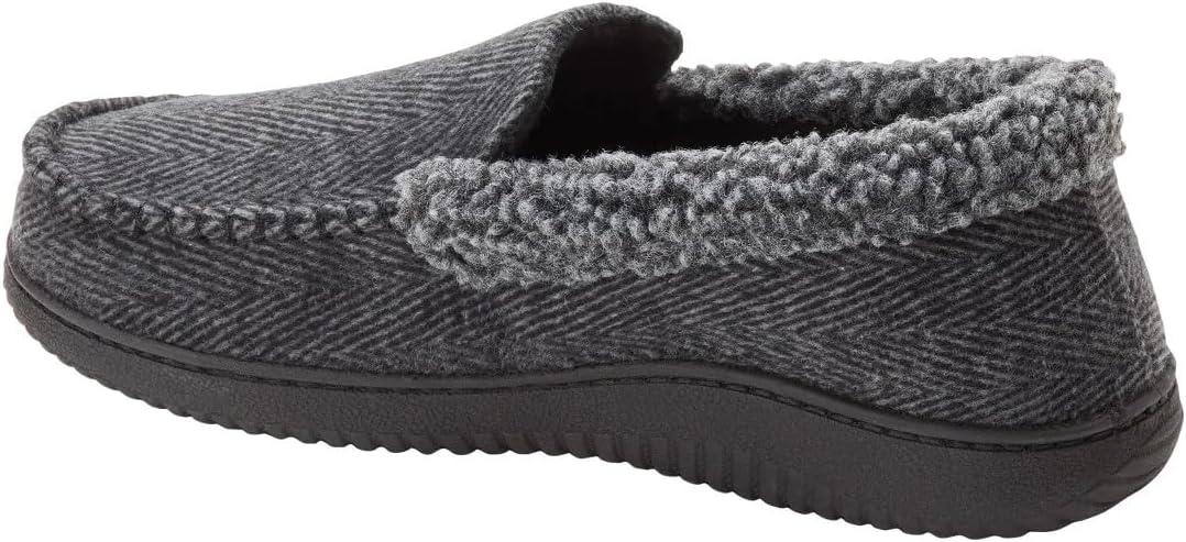 imageDearfoams Mens Brendan IndoorOutdoor Breathable Memory Foam Clog House Shoe with Wide Widths SlipperGrey