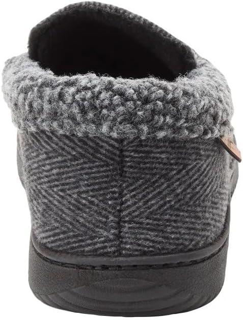 imageDearfoams Mens Brendan IndoorOutdoor Breathable Memory Foam Clog House Shoe with Wide Widths SlipperGrey