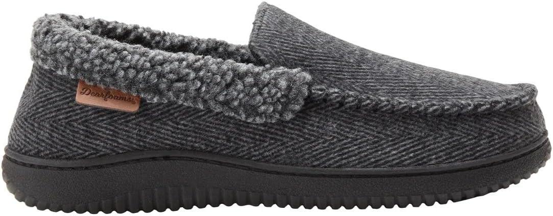 imageDearfoams Mens Brendan IndoorOutdoor Breathable Memory Foam Clog House Shoe with Wide Widths SlipperGrey
