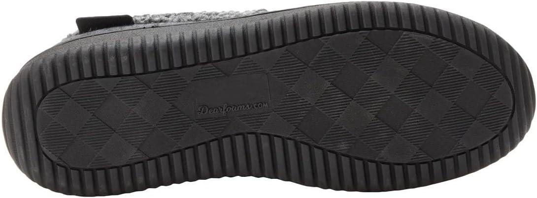 imageDearfoams Mens Brendan IndoorOutdoor Breathable Memory Foam Clog House Shoe with Wide Widths SlipperGrey