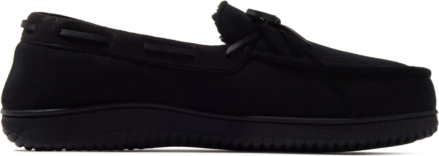 imageDearfoams Mens Indoor Outdoor Breathable Pierce MoccasinBlack
