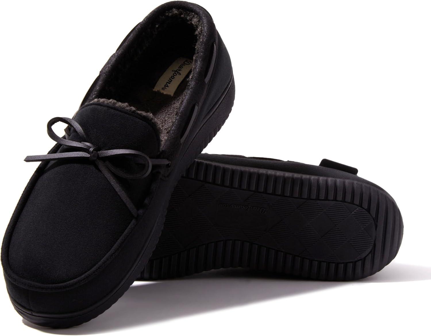imageDearfoams Mens Indoor Outdoor Breathable Pierce MoccasinBlack