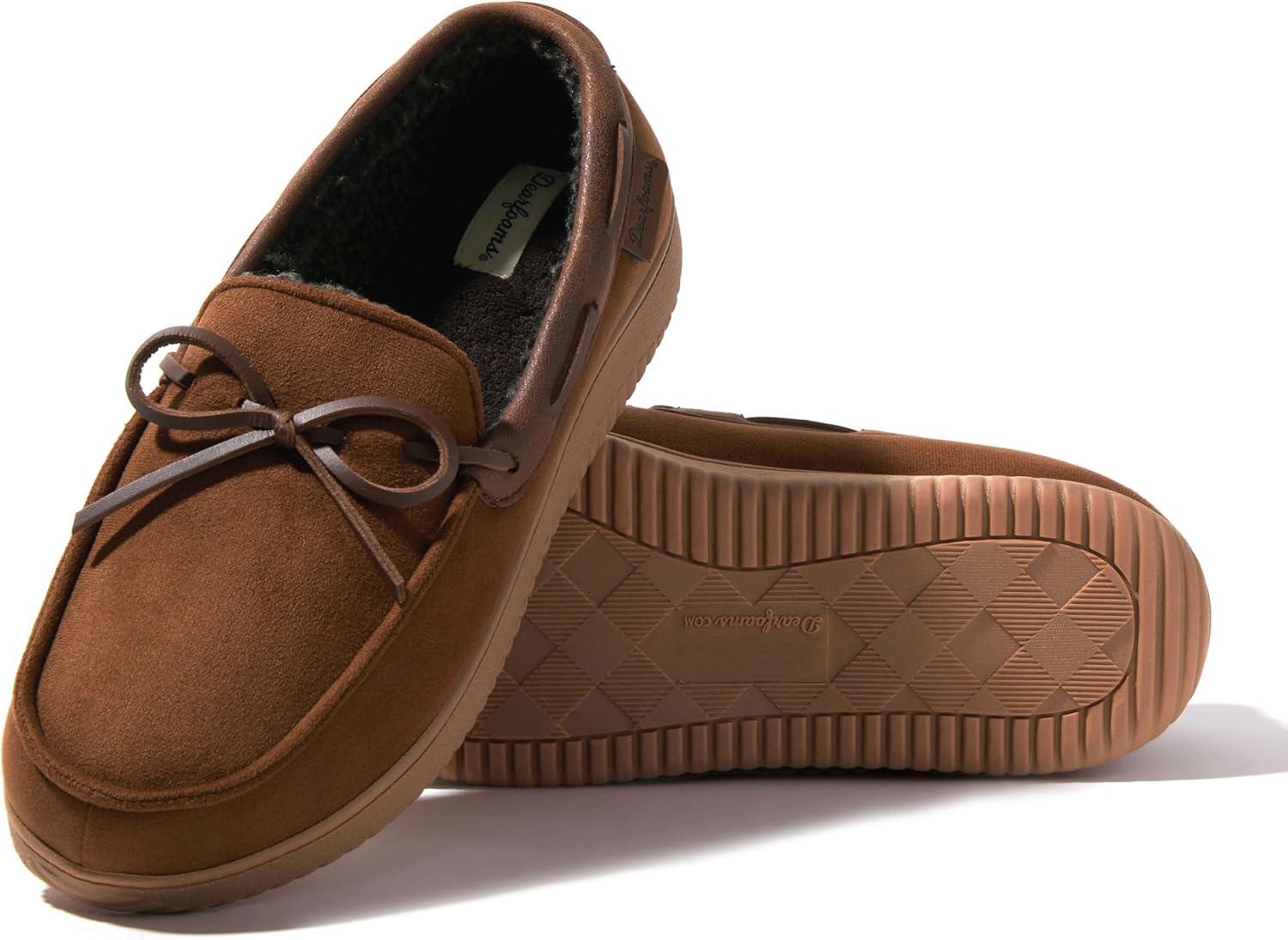 imageDearfoams Mens Indoor Outdoor Breathable Pierce MoccasinChestnut