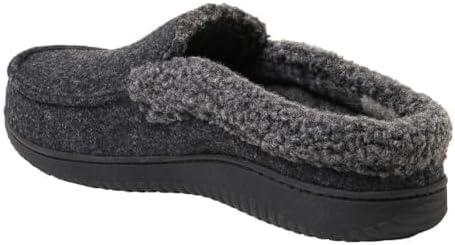 imageDearfoams Mens Memory Foam Insole Slipper BLACK US Footwear Size System Adult Men Numeric Range Medium 13 14Grey