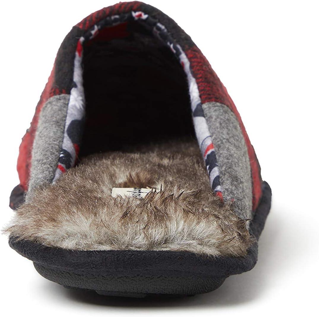 imageDearfoams Mens Uncle Bear SlipperFurry Plaid