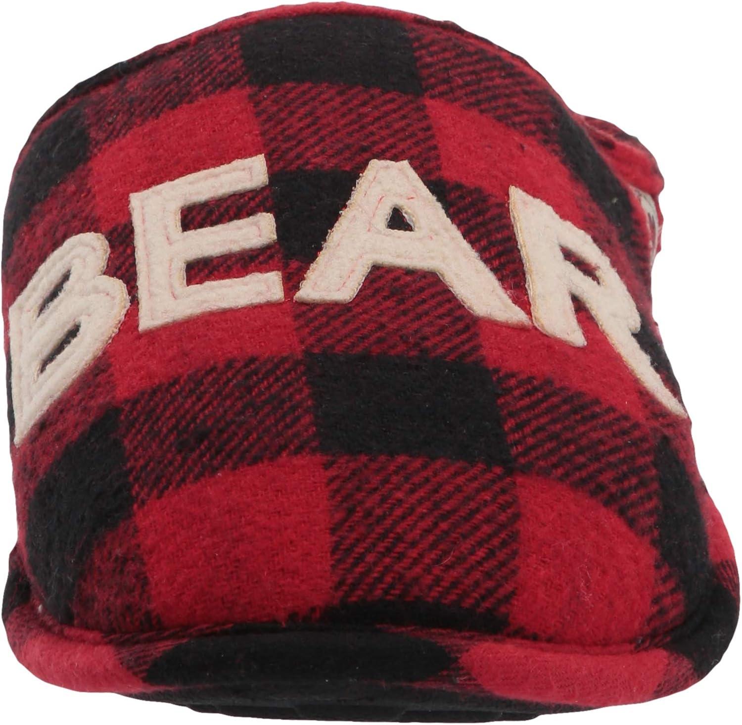 imageDearfoams Mens Uncle Bear SlipperRed Plaid