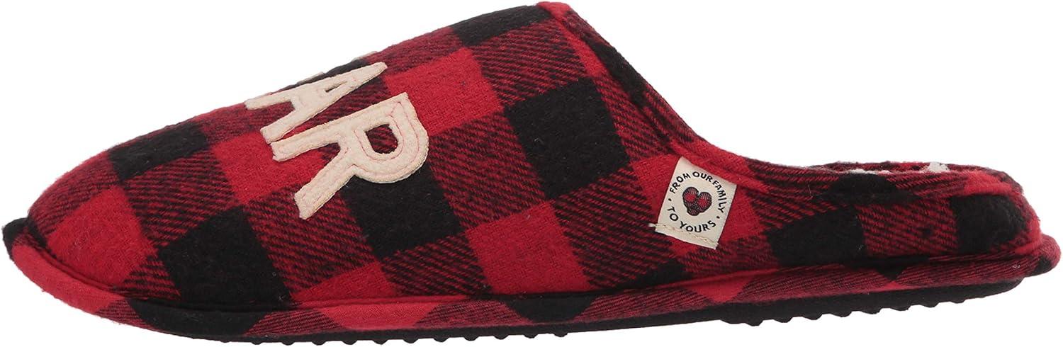 imageDearfoams Mens Uncle Bear SlipperRed Plaid