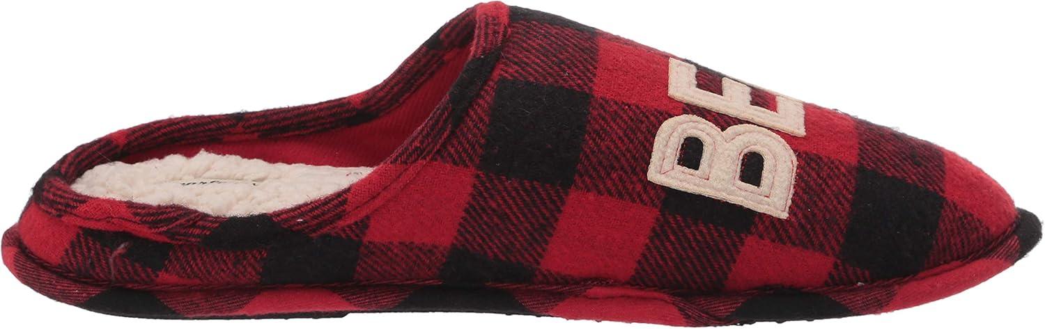 imageDearfoams Mens Uncle Bear SlipperRed Plaid