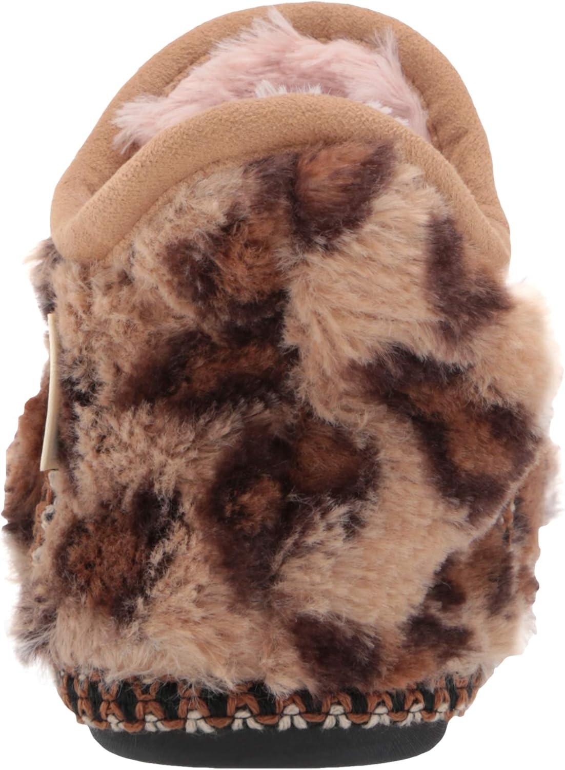 imageDearfoams UnisexChild Charlotte faux faux fur Bootie SlipperLeopard