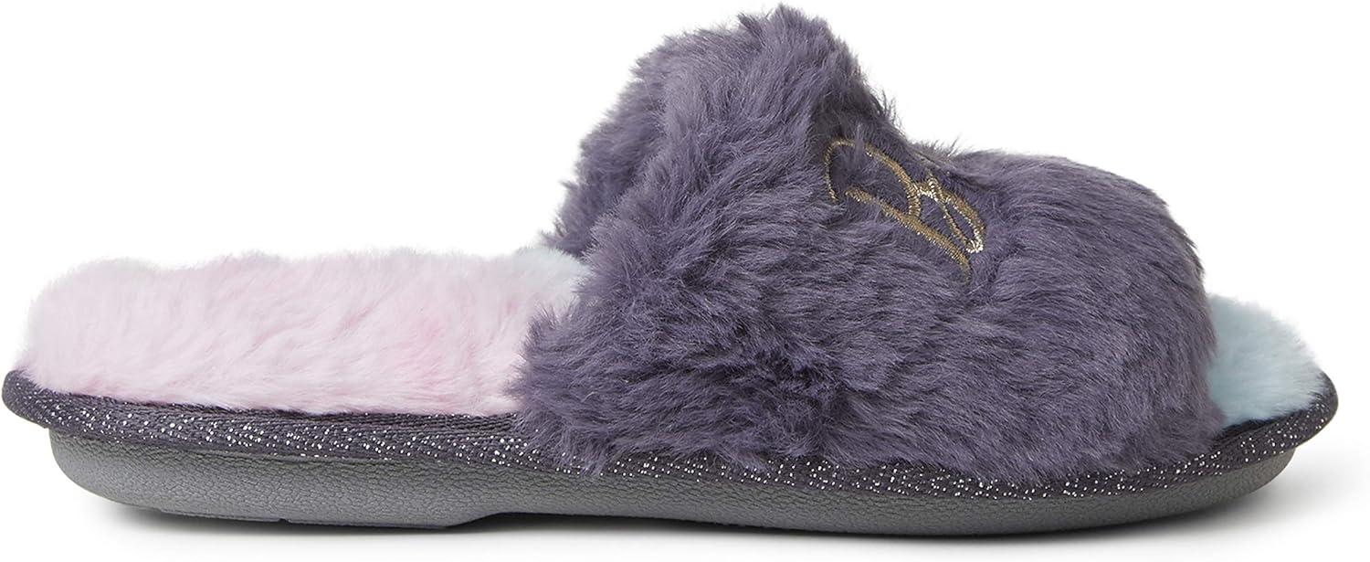 imageDearfoams UnisexChild Lana Slide with Slogan SlipperBaby Bird