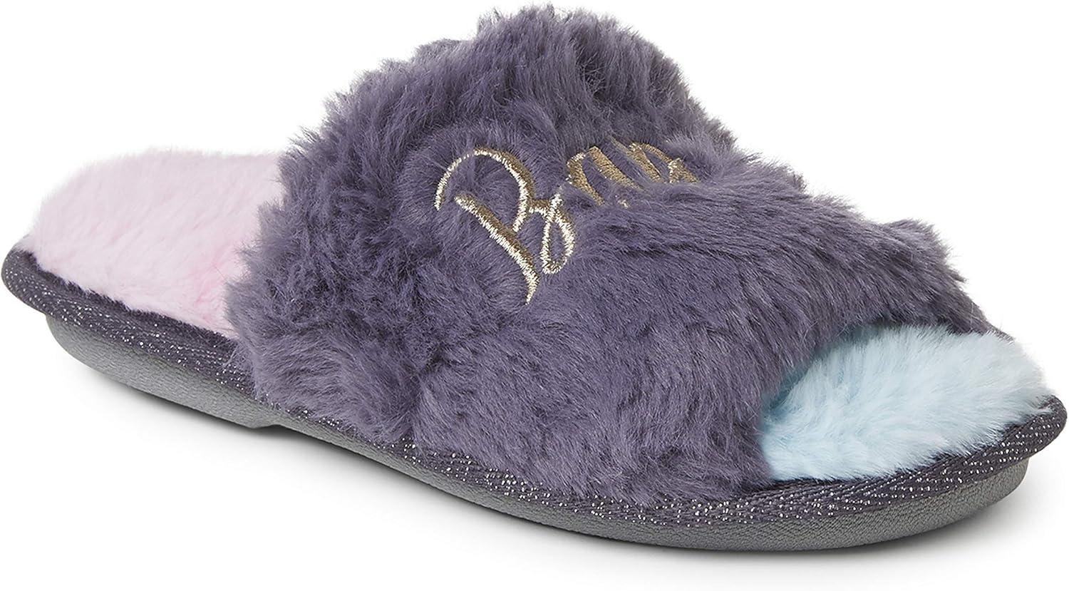 imageDearfoams UnisexChild Lana Slide with Slogan SlipperBaby Bird