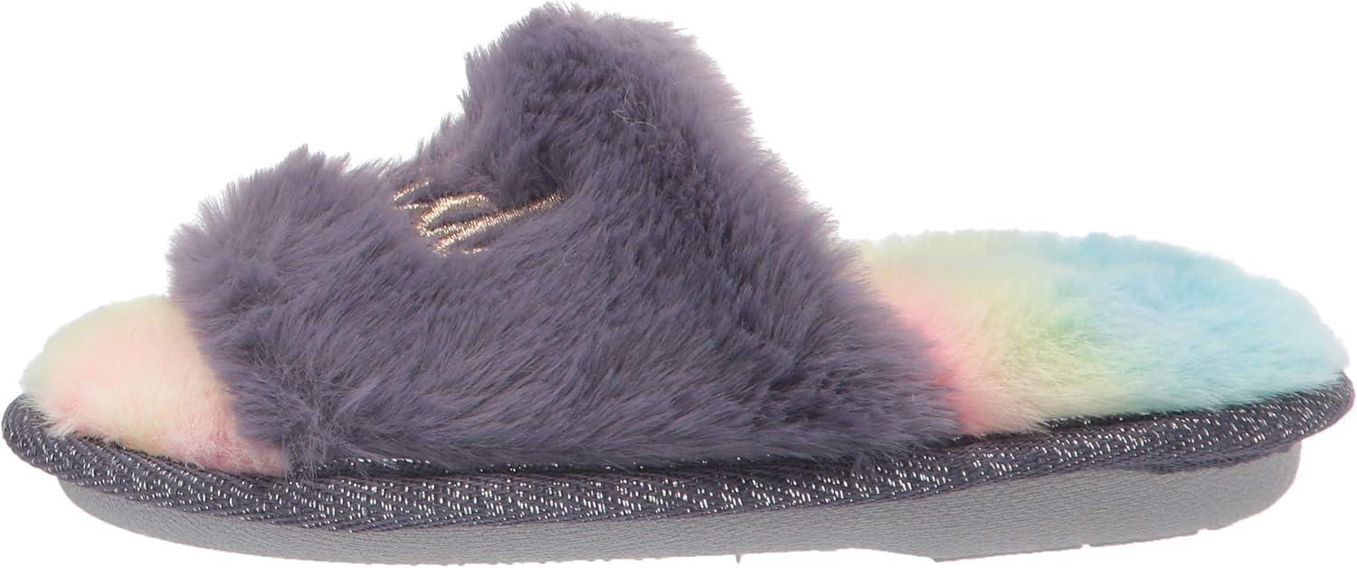 imageDearfoams UnisexChild Lana Slide with Slogan SlipperBaby Bird