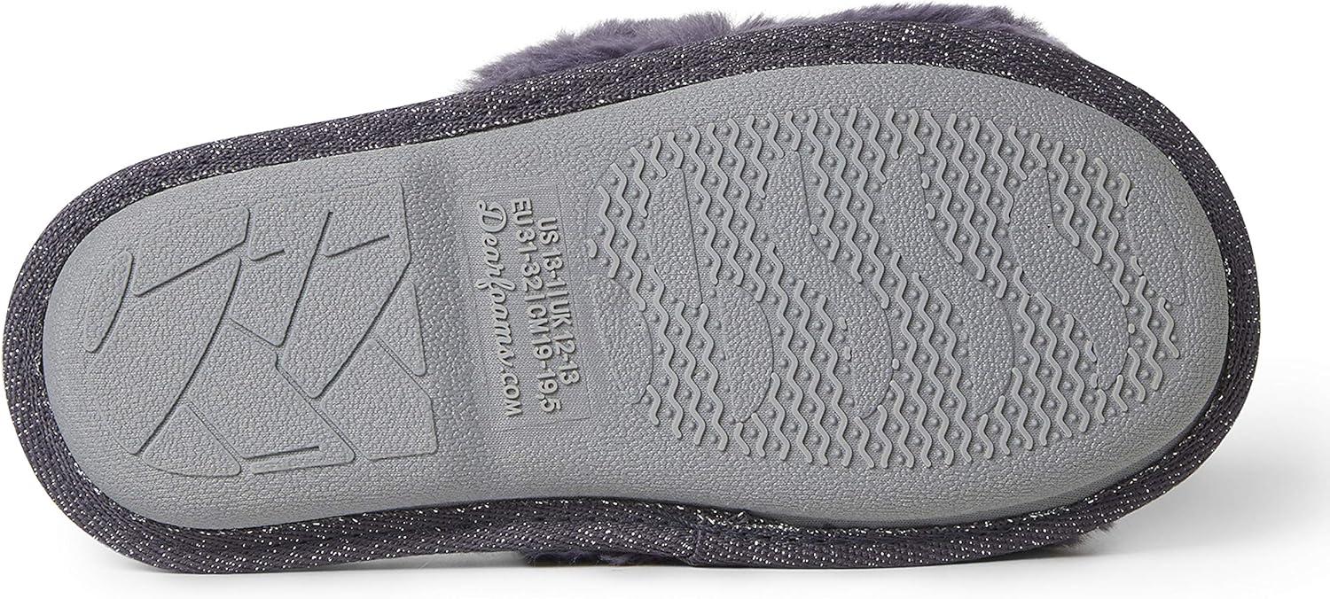 imageDearfoams UnisexChild Lana Slide with Slogan SlipperBaby Bird