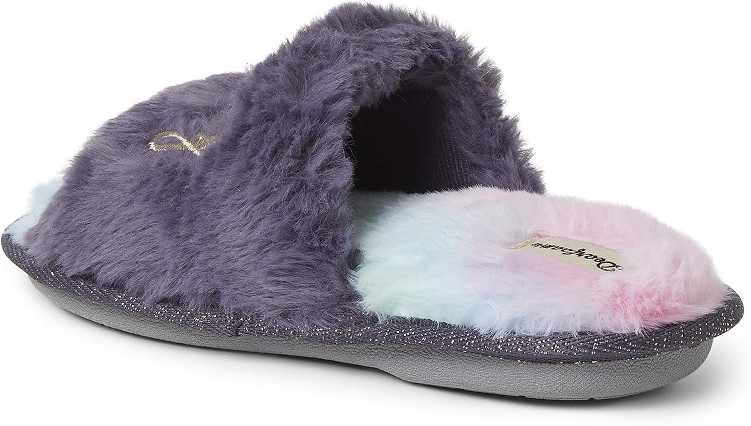 imageDearfoams UnisexChild Lana Slide with Slogan SlipperBaby Bird