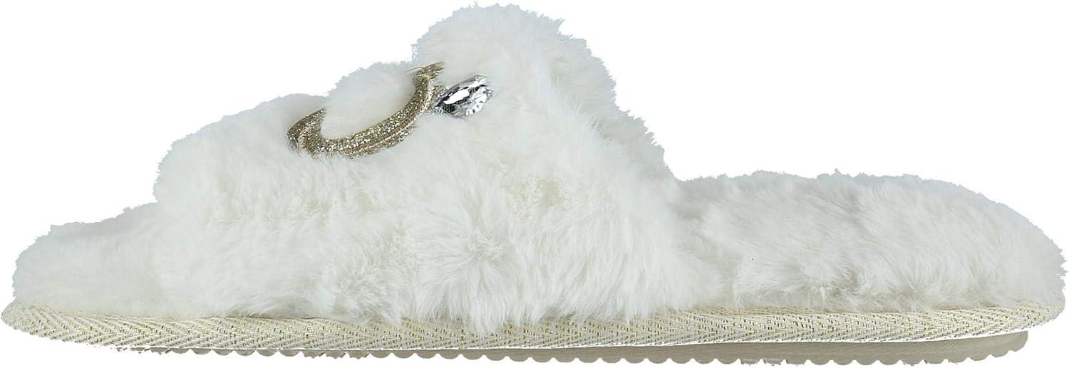 imageDearfoams Womens I Do Bridal Slide Slippers XLarge 1112 White