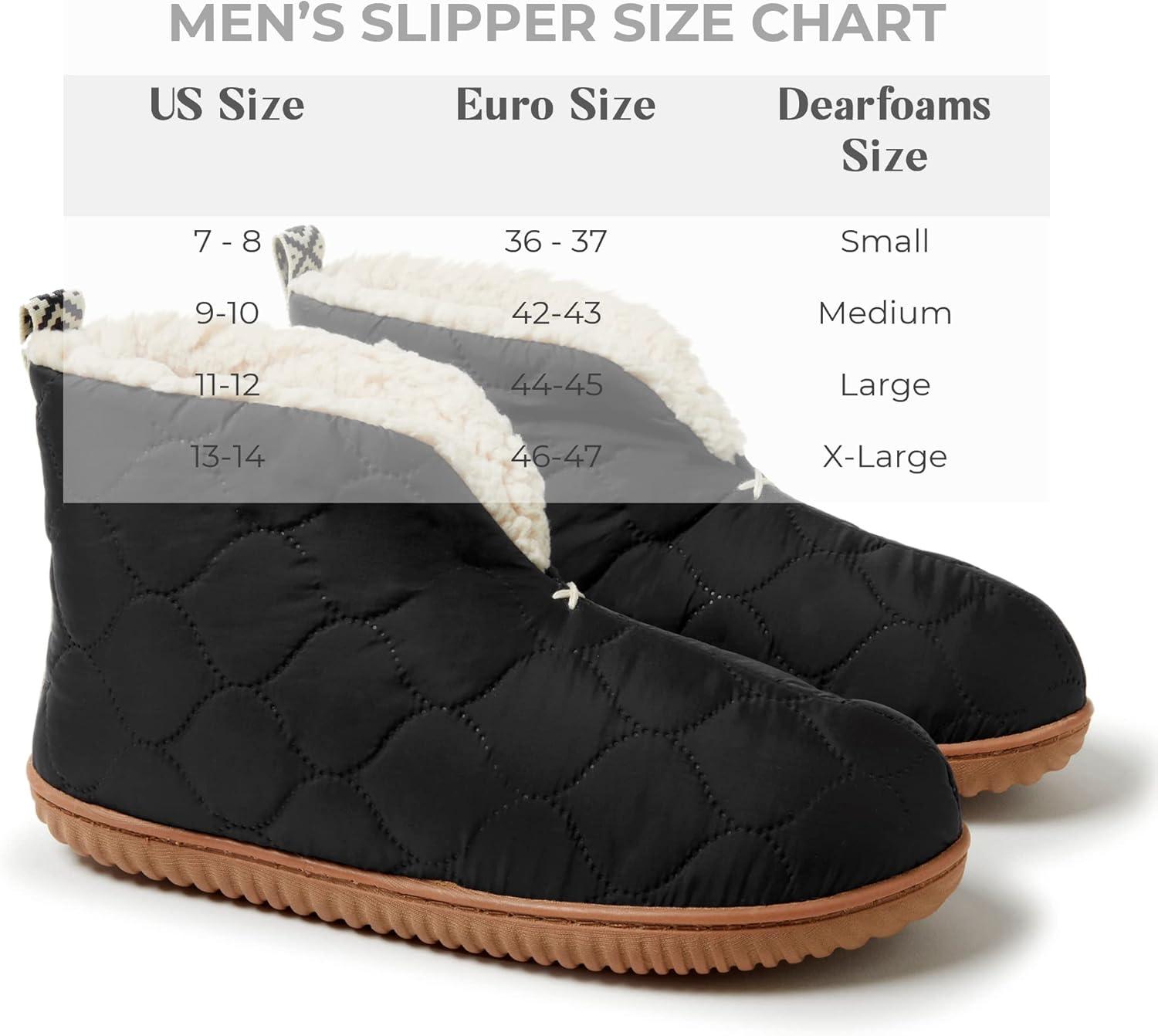 imageDearfoams Womens IndoorOutdoor Warm Up Bootie SlipperBlack