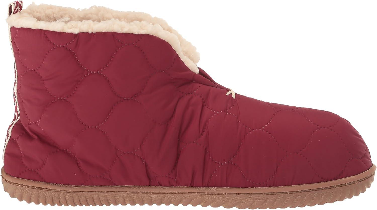 imageDearfoams Womens IndoorOutdoor Warm Up Bootie SlipperCabernet