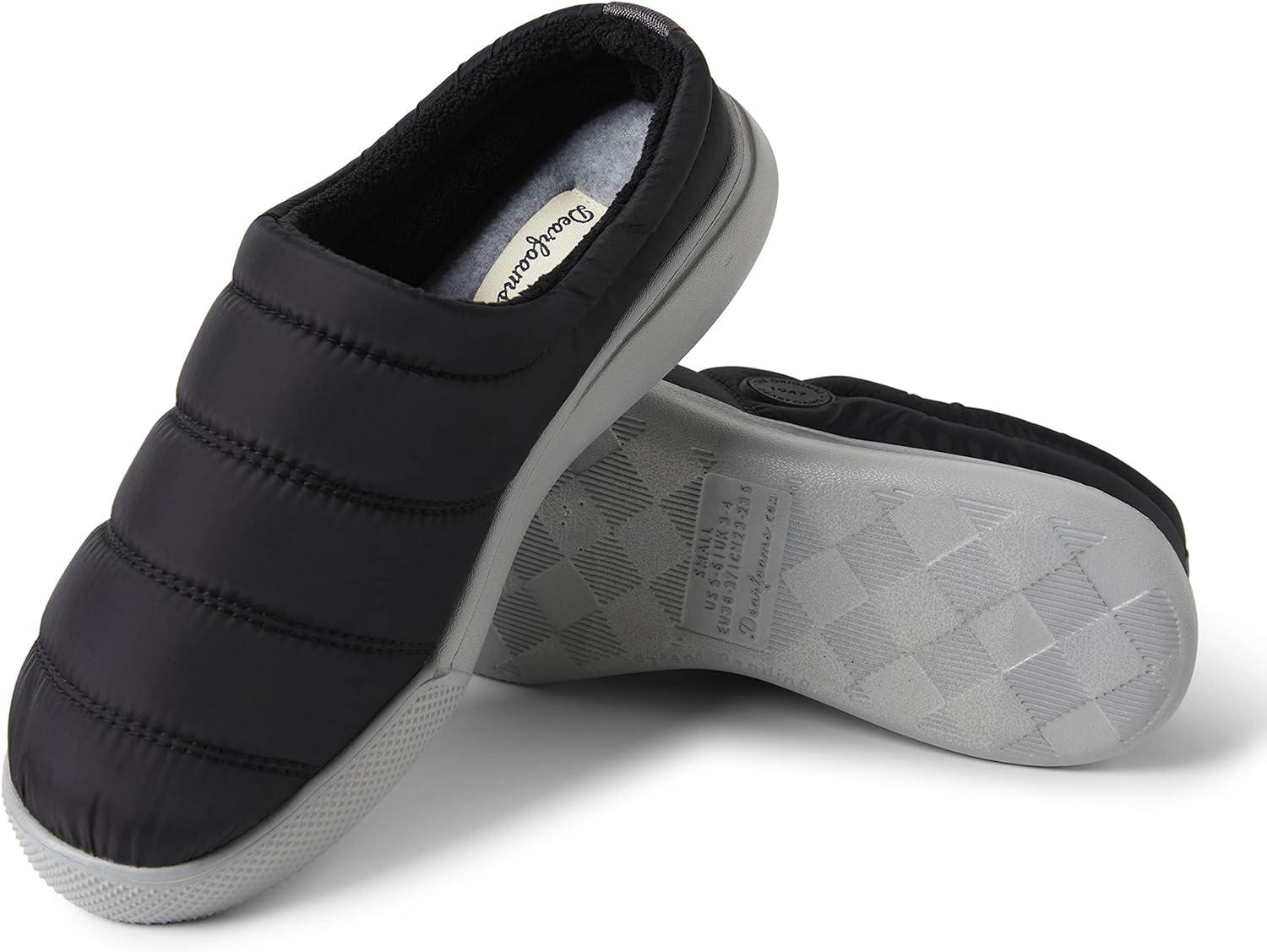 imageDearfoams Womens Kendra Sport Lounge Memory Foam ClogBlack Solid Nylon