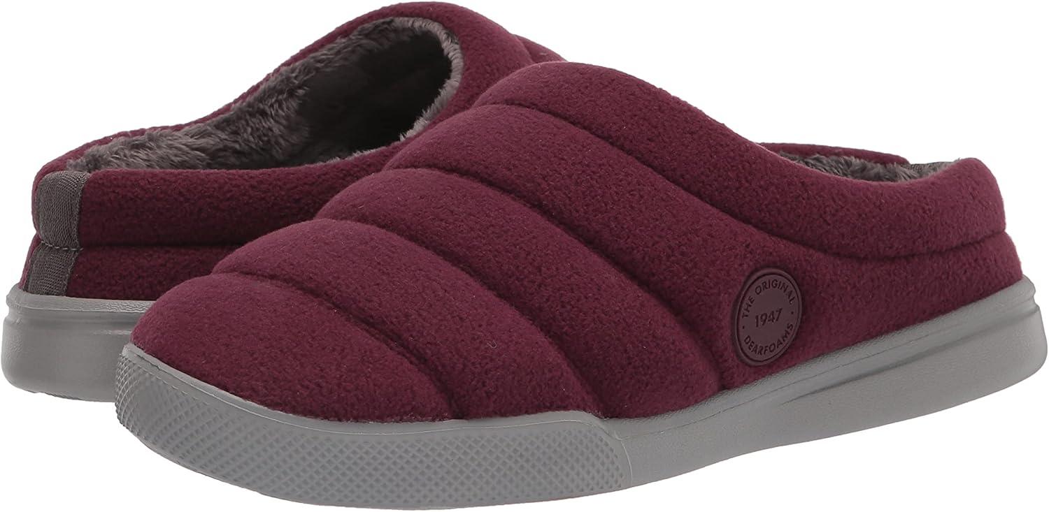 imageDearfoams Womens Kendra Sport Lounge Memory Foam ClogFig Fleece