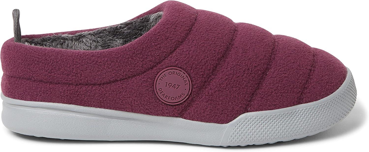imageDearfoams Womens Kendra Sport Lounge Memory Foam ClogFig Fleece