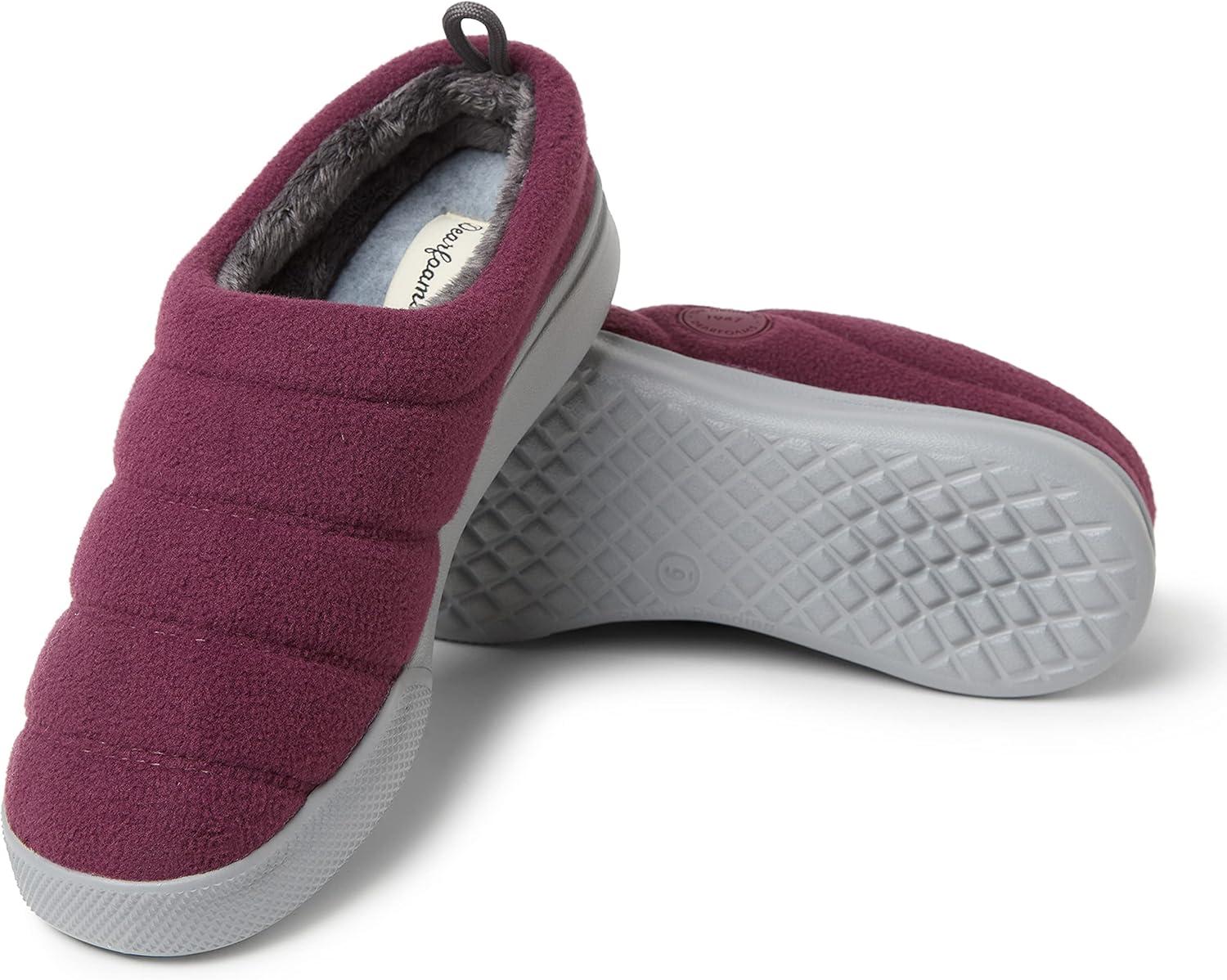 imageDearfoams Womens Kendra Sport Lounge Memory Foam ClogFig Fleece