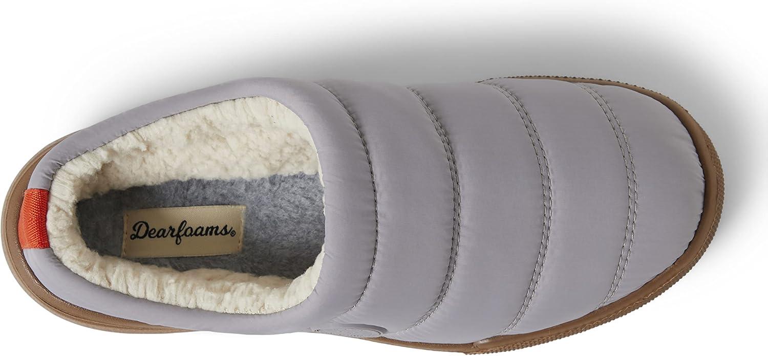 imageDearfoams Womens Kendra Sport Lounge Memory Foam ClogMedium Grey Nylon