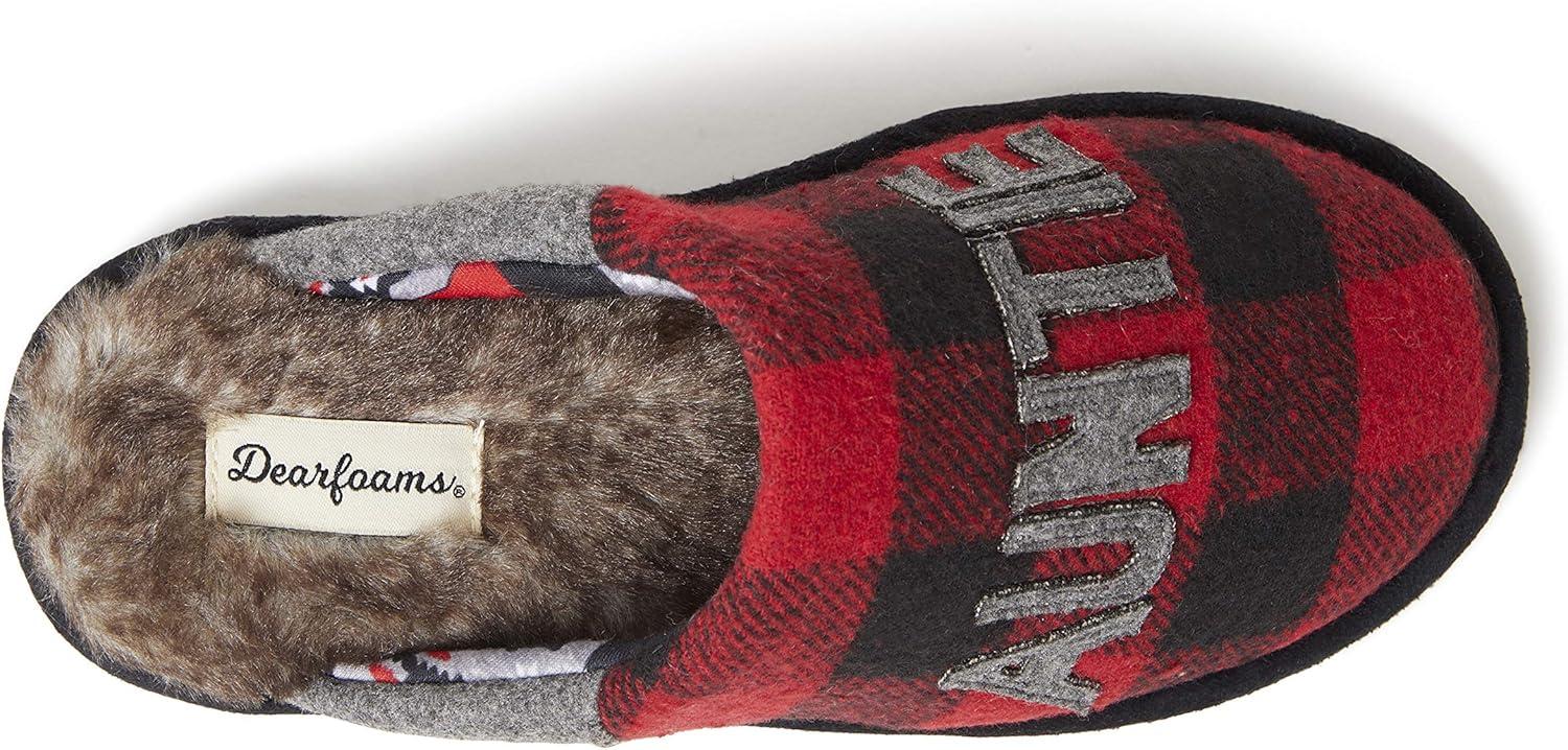 imageDearfoams Womens Mama Bear SlipperFurry Plaid