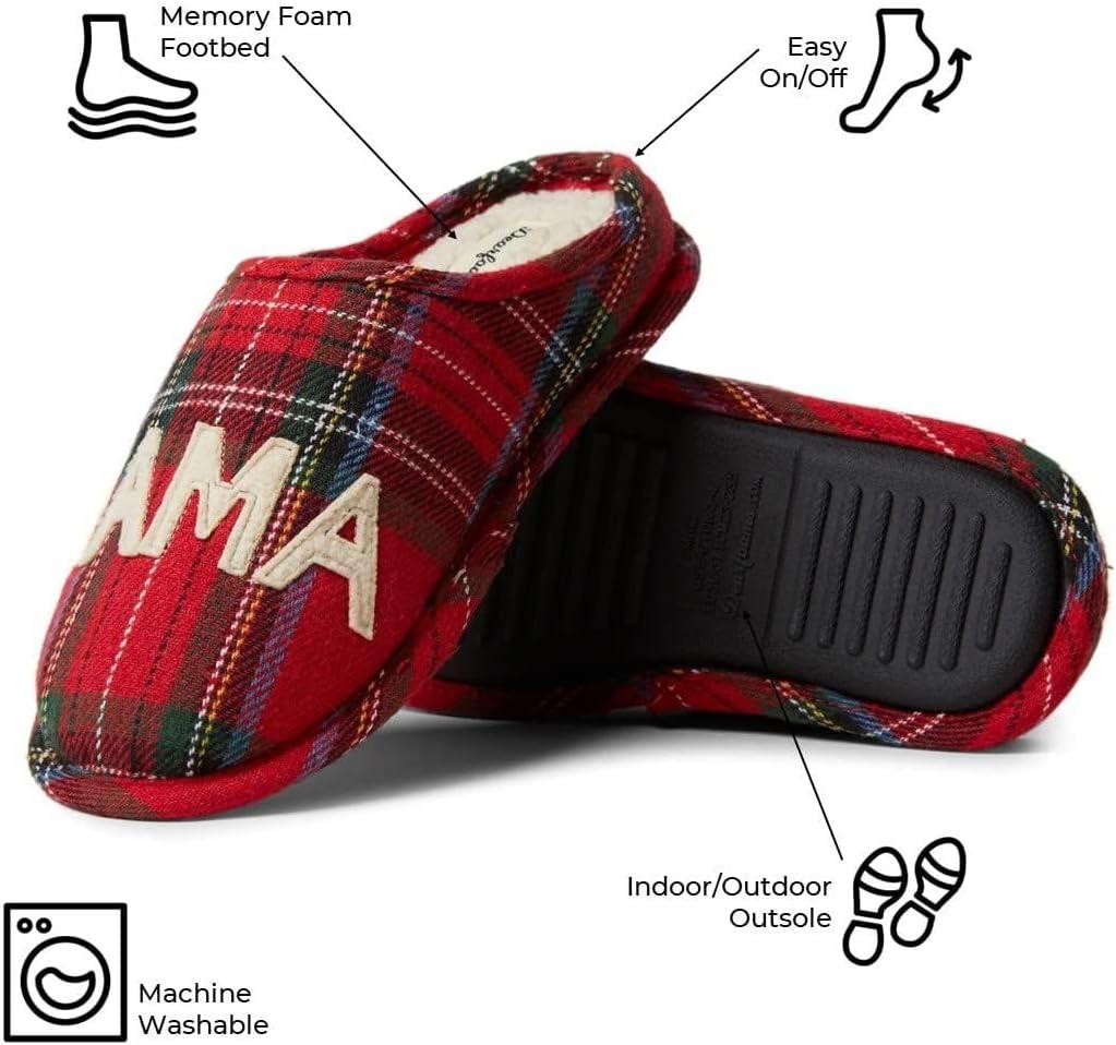imageDearfoams Womens Mama Bear SlipperTartan Plaid