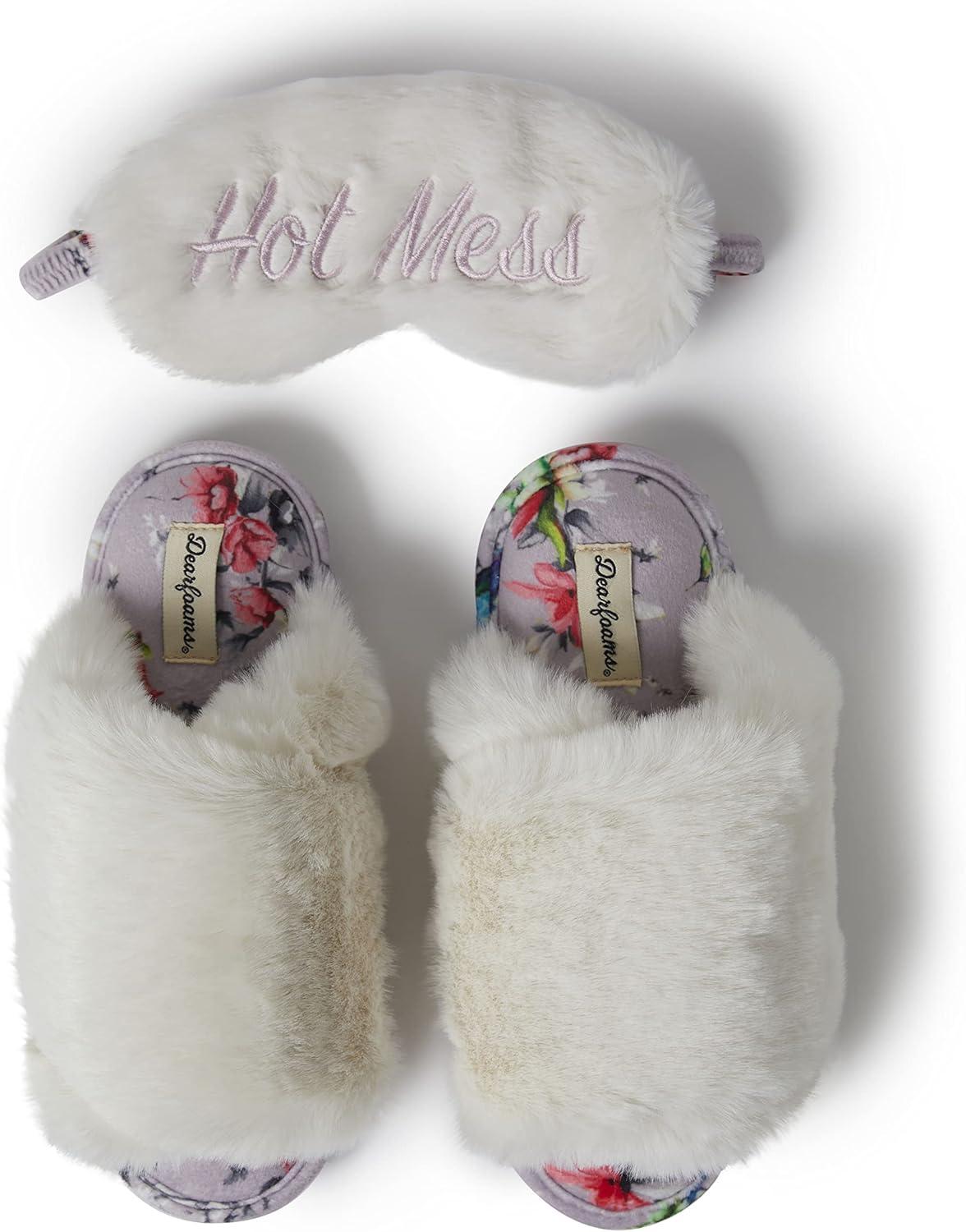 imageDearfoams Womens Mom Cozy Giftable Memory Foam SlippersMuslin