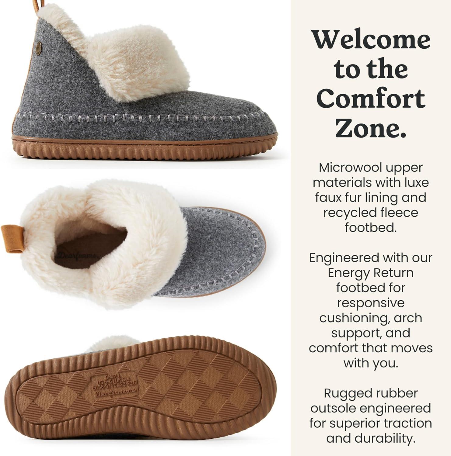 imageDearfoams Womens Moritz Mountain Energy Return Technology BootieGrey