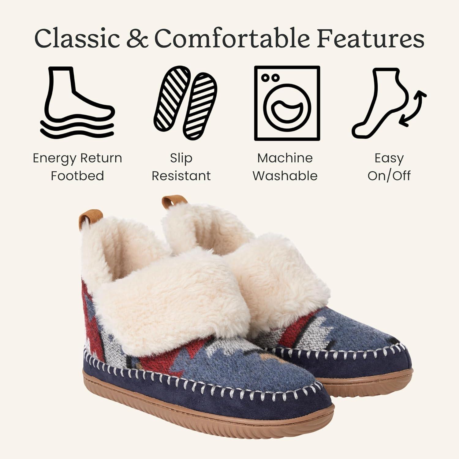 imageDearfoams Womens Moritz Mountain Energy Return Technology BootieNavy Multi