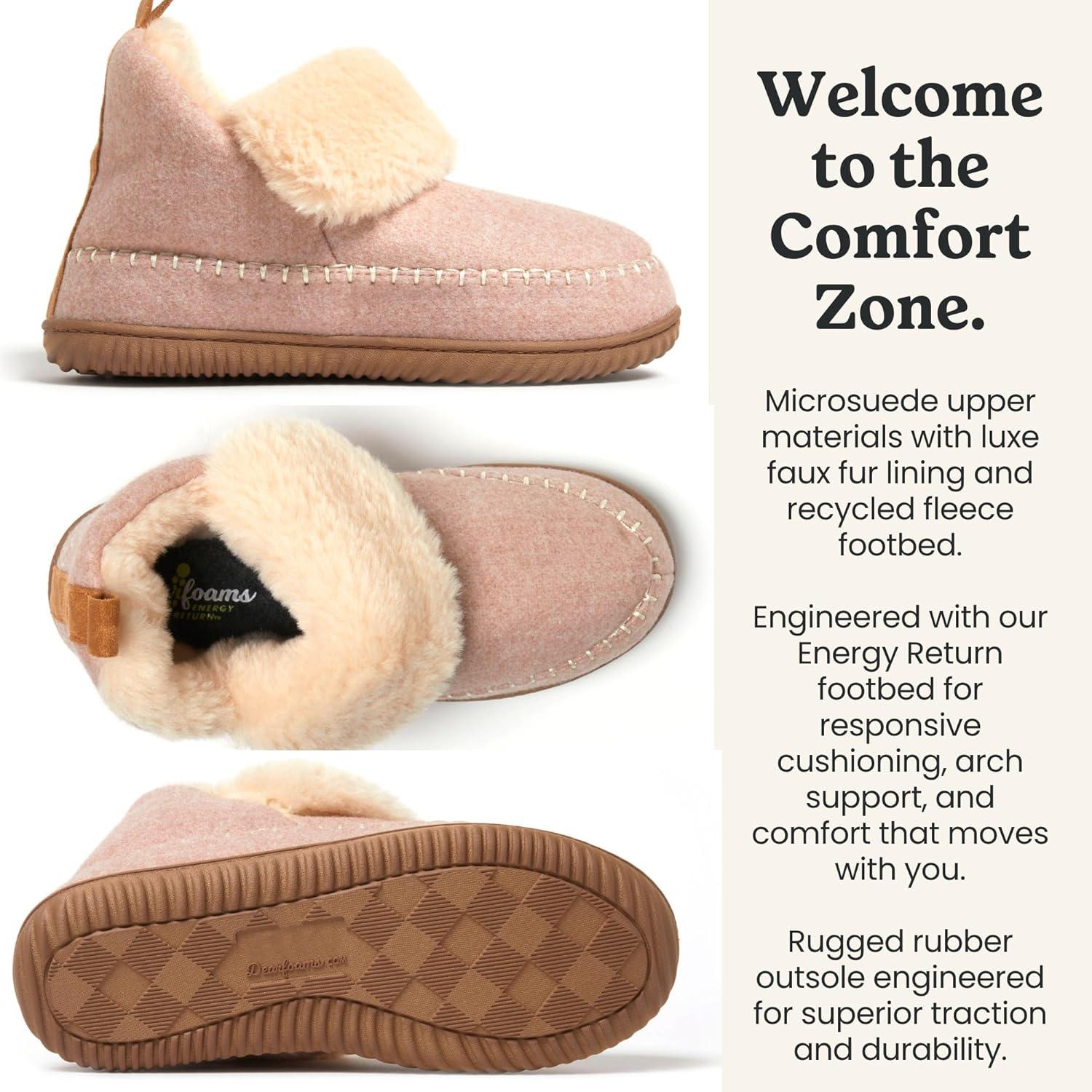 imageDearfoams Womens Moritz Mountain Energy Return Technology BootiePale Mauve