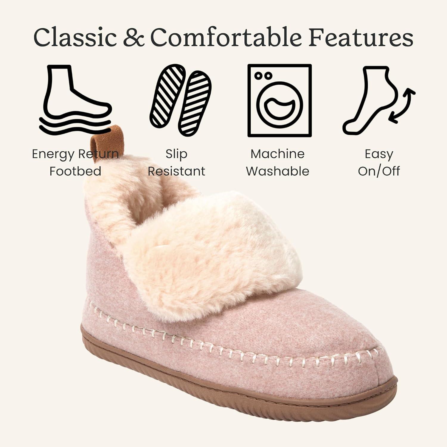 imageDearfoams Womens Moritz Mountain Energy Return Technology BootiePale Mauve